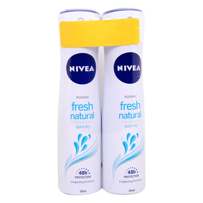 Nivea Fresh Natural Deodorant, 2x150ml