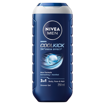 Nivea Men Cool Kick Shower Gel, 250ml