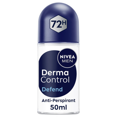 Nivea Men Derma Control Defend Extra Comfort Anti-Perspirant Roll-On, 50ml