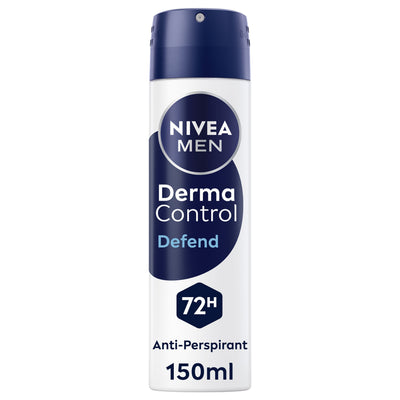 Nivea Men Derma Control Defend Extra Comfort Anti-Perspirant Spray, 150ml