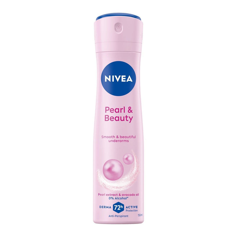 Nivea Pearl & Beauty Pearl Extracts Antiperspirant Deodorant Spray for Women, 150ml