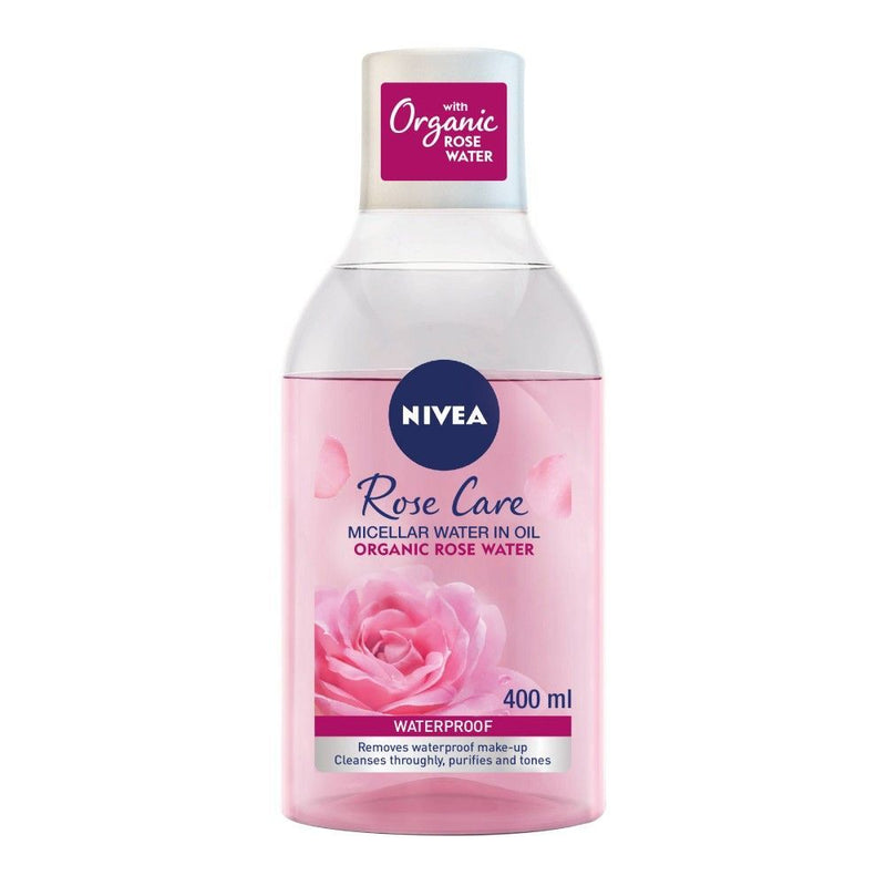Nivea Rose Care Face Micellar Water in Oil Makeup Remover, 400ml