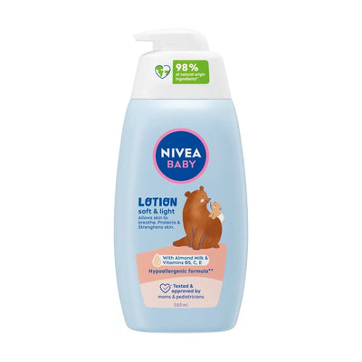 Nivea Soft & Light Baby Lotion, 500ml
