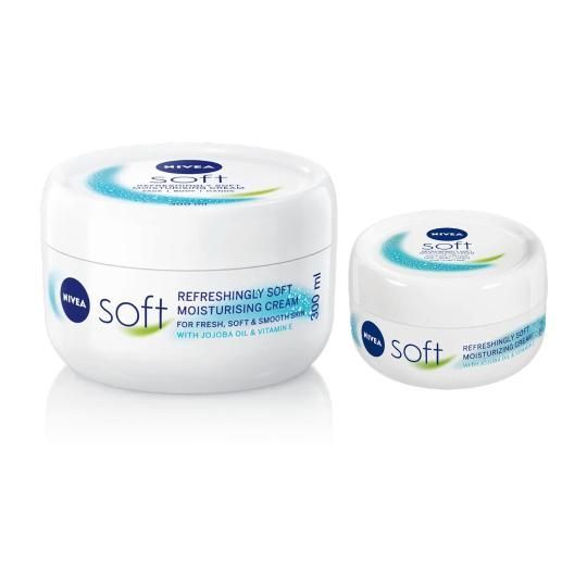 Nivea Soft Moist Crm Jar 300Ml+100Ml ''@Sp