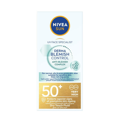 Nivea Sun UV SPF 50+ Derma Skin Clear Cream, 40ml