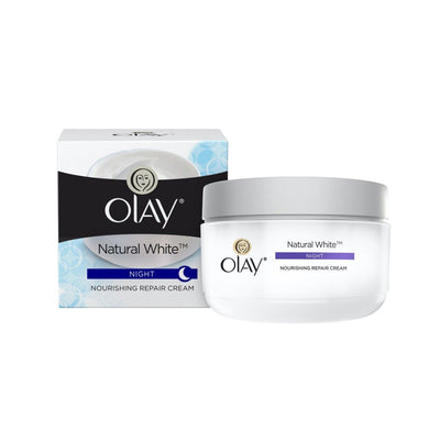 Olay Natural White Nourishing Night Cream with Niacinamide, Pro Vitamin B5 & E, 50g
