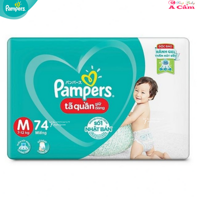 Pampers Pants Large 7-12kg, 74 Pieces