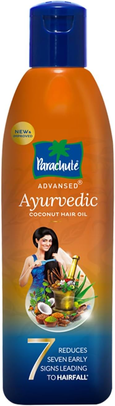Parachute Advansed Ayurvedic Coconut Hair Oil with Neem Amla Bhringraj & 22 Natural Herbs, 300ml