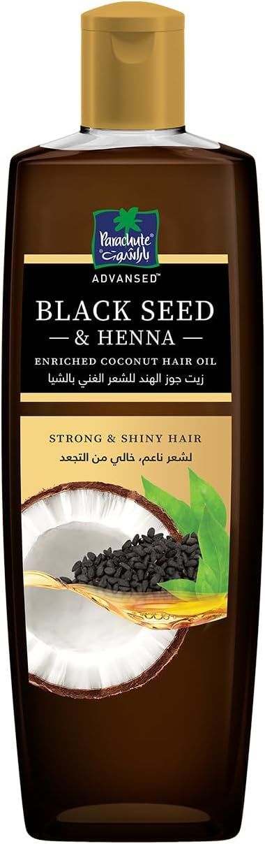 Parachute Advansed Blackseed and Heena Hair Oil Enriched with Coconut Hair Oil, 200ml