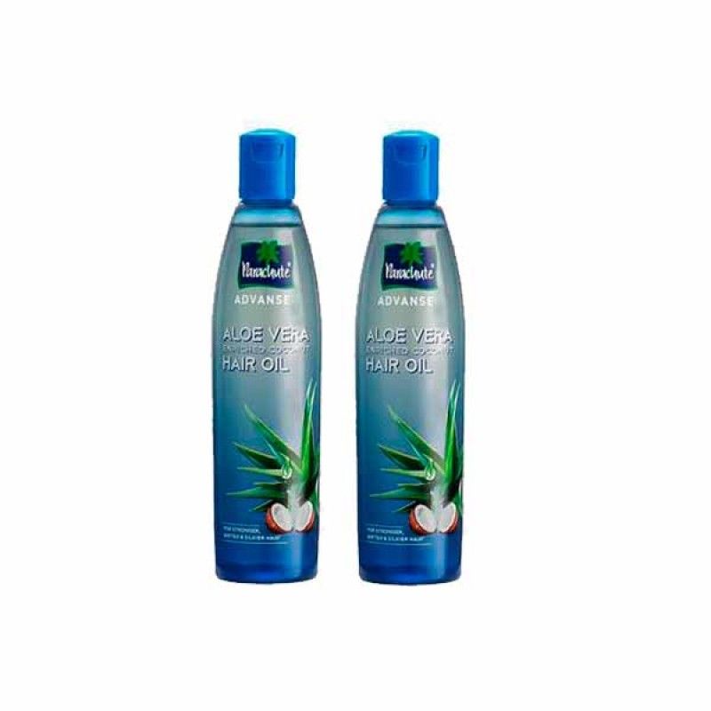 Parachute Aloe Vera Enriched Coconut Hair Oil, 2x250ml