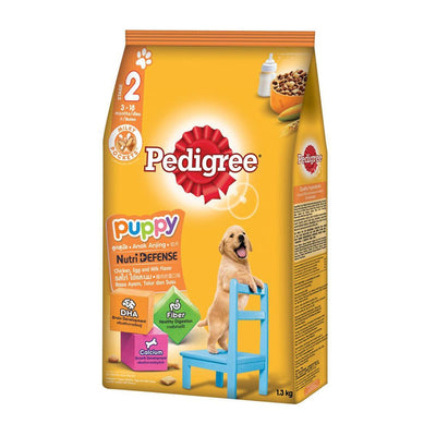 Pedigree Chicken, Egg and Milk Flavor Dry Dog Food, 1.3kg