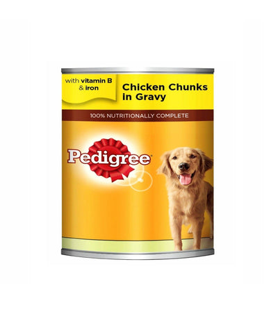 Pedigree Wet Dog Food Chunks with Chicken in Gravy, 400g