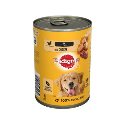 Pedigree Wet Dog Food with Chicken in Loaf, 400g