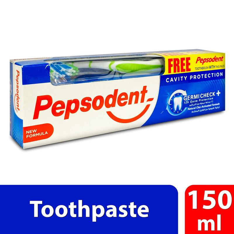 Pepsodent Toothpaste germ Check+ Toothbrush Free 150 g