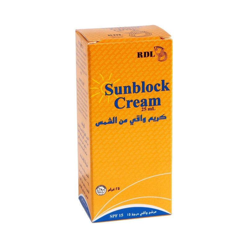 RDL Sunblock Cream SPF15, 25ml