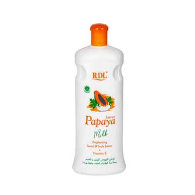 Rdl Papaya Extract Milk Brightening Hand & Body Lotion + Vitamin E, 600ml