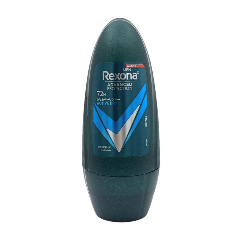 Rexona Men Active Dry Antiperspirant Deodorant Roll On, 50ml