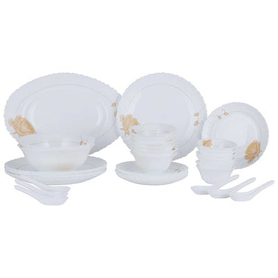 Royalford Opalware Dinner Set, 33 Pieces