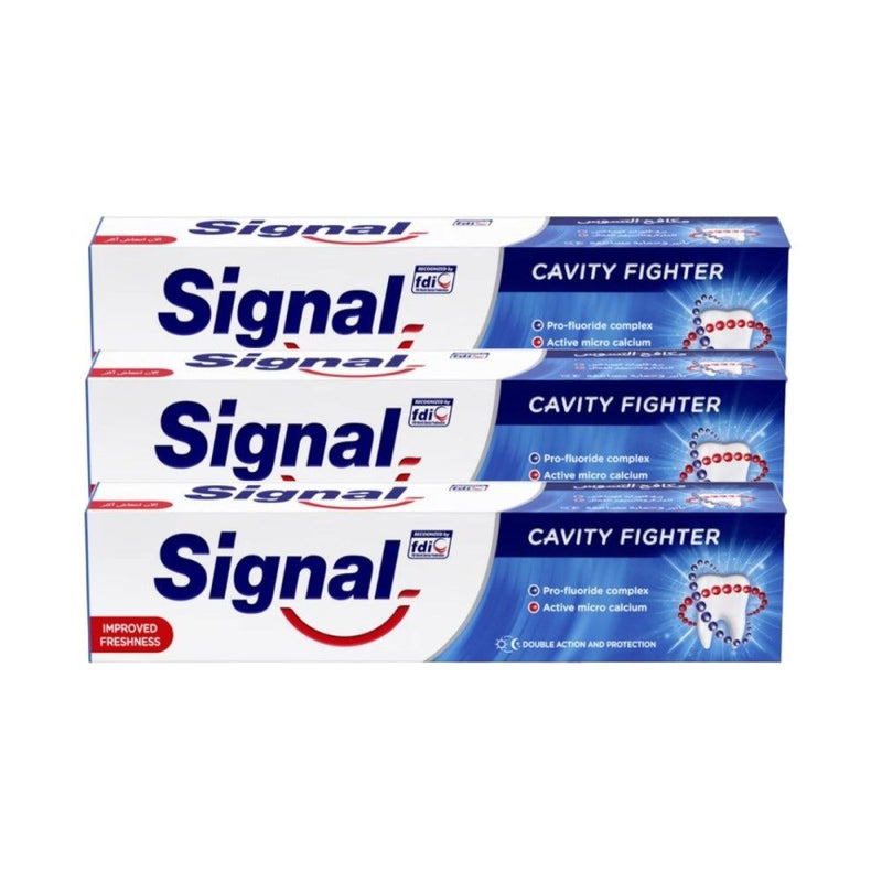 Signal Cavity Fighter Toothpaste, 3x120ml