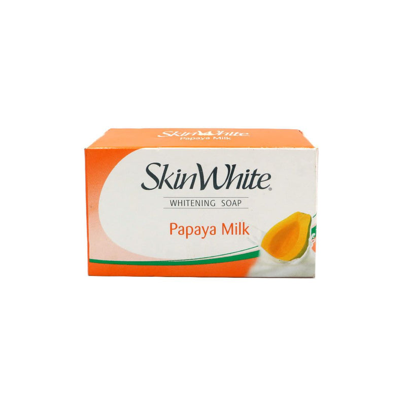 Skin White Softening & Whitening Face & Body Soap Bar with Papaya Milk 90 g