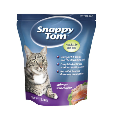 Snappy Tom Salmon with Chicken Cat Food 1.5 Kg