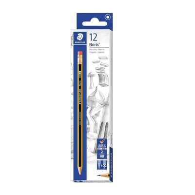 Staedtler Noris Pencil with Rubber Tip Pack, 12 Pieces