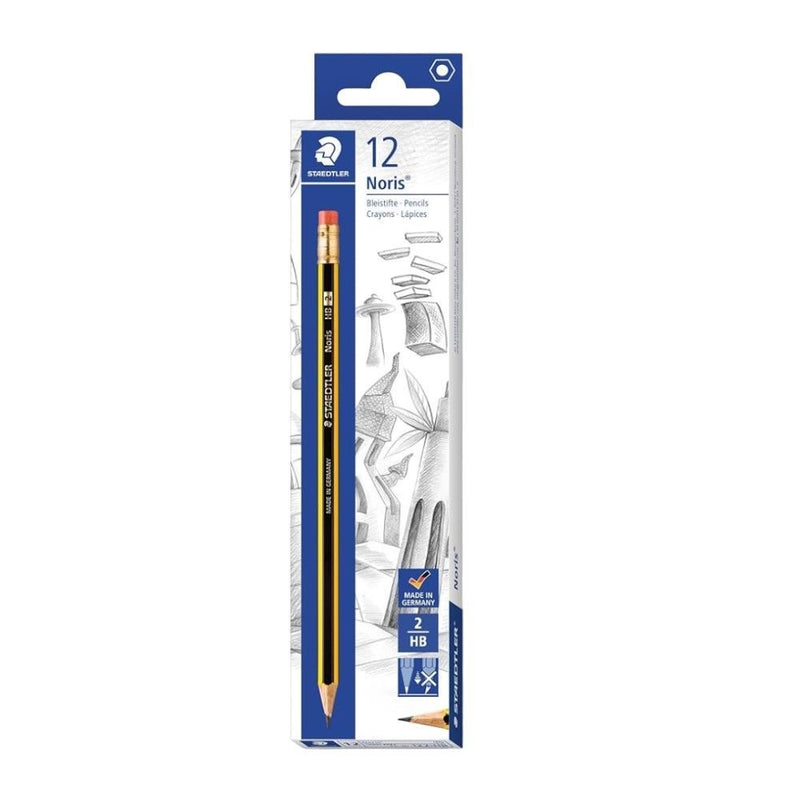 Staedtler Noris Pencil with Rubber Tip Pack, 12 Pieces