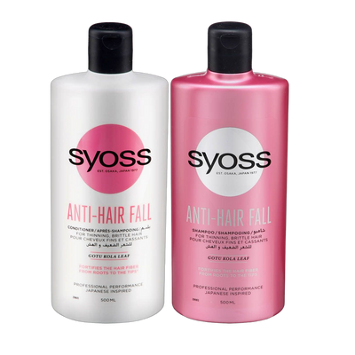 Syoss Anti Hair Fall Shampoo & Conditioner, 2x500ml