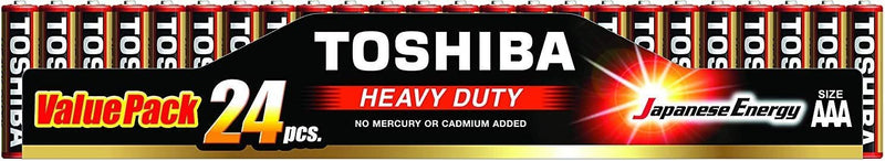 Toshiba Battery AAA Heavy Duty Value Pack, 24 Pieces