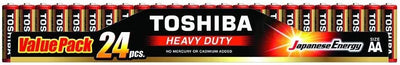 Toshiba Battery AA Heavy Duty Value Pack of 24 Pcs
