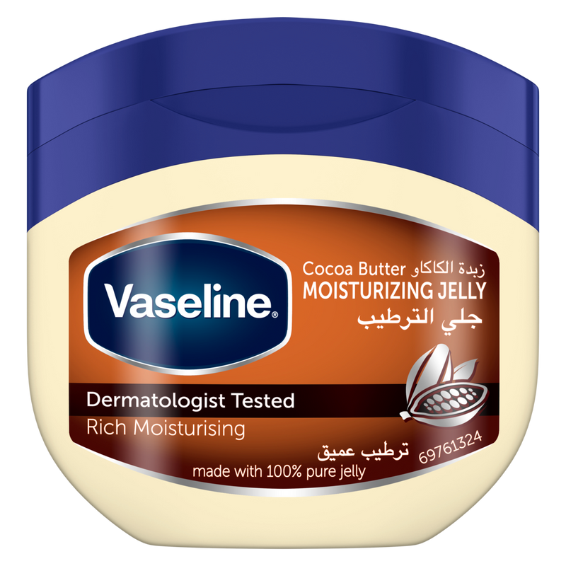 Vaseline 100% Pure Healing Cocoa Butter Petroleum Jelly, 250ml