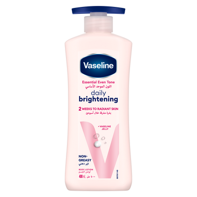 Vaseline Essential Even Tone Daily Brightening Body Lotion, 400ml
