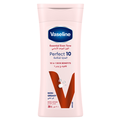 Vaseline Essential Even Tone Perfect 10 Body Lotion, 200ml