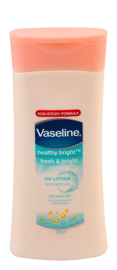 Vaseline Healthy Bright Non Greasy Brightening & Cooling Body Sunscreen Lotion with Menthol Extract, 200ml