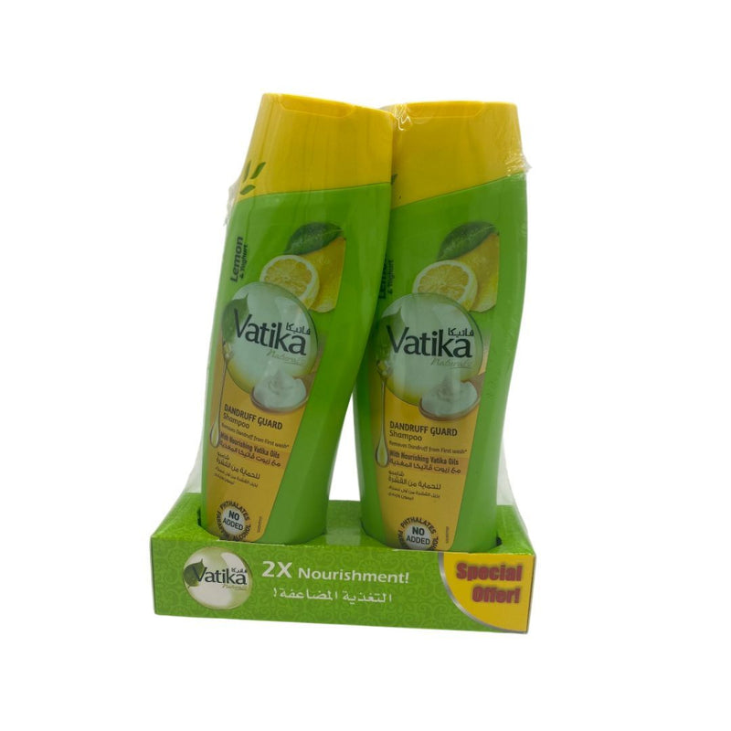Vatika Lemon Dandruff Guard Shampoo, 2x200ml
