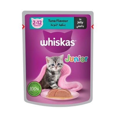 Whiskas Junior Tuna Flavour in Jelly Pouch Cat Food, 80g