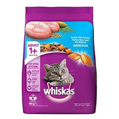 Whiskas Ocean Fish Dry Food Bag, 480g