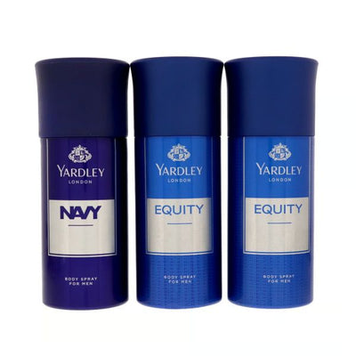 Yardley Body Spray for Men, 3x150ml